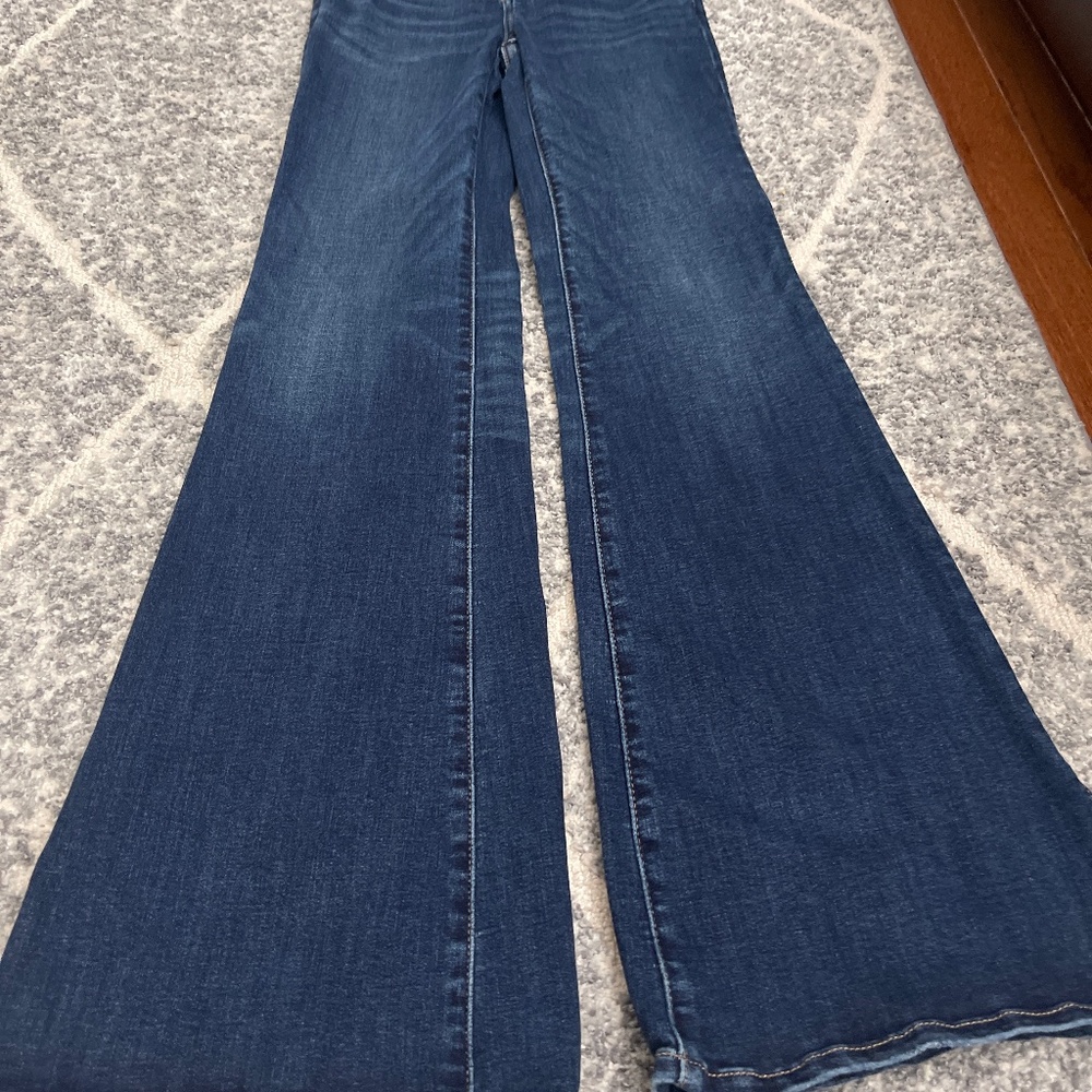 American eagle next levels stretch super hi rise flare